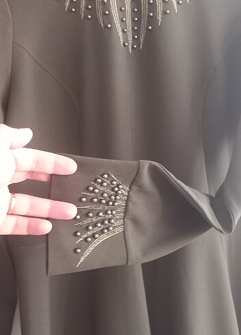 Abiye tesettür elbise - Görsel 6