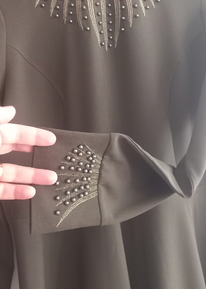 Abiye tesettür elbise - Görsel 4