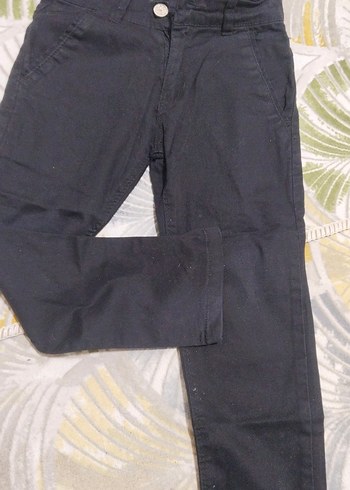 Siyah Erkek Çocuk Bol Kesim Denim Pantolon
