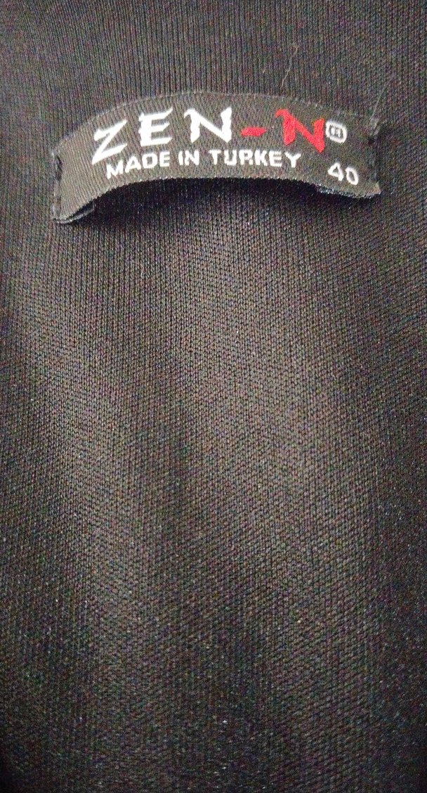 Pembe Siyah V Yaka Uzun Gotik Elbise - Görsel 3