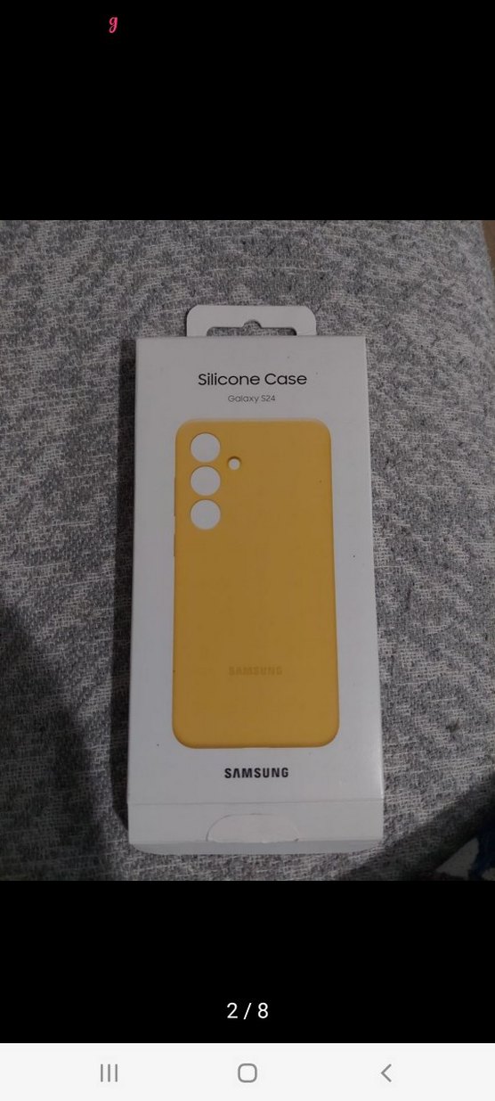 Samsung Galaxy S24 Sarı Silikon Kılıf - Görsel 2