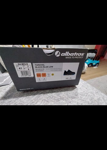 Albatros Taraval Low Siyah Mavi İş Ayakkabısı - Görsel 2