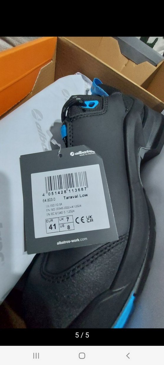 Albatros Taraval Low Siyah Mavi İş Ayakkabısı - Görsel 5