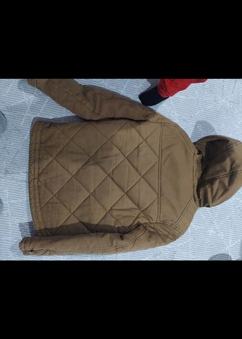 Düğmeli Kahverengi Erkek Mont - Görsel 4