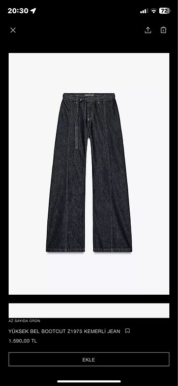 Zara kot pantolon