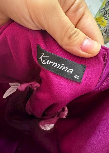 Mor Kemer Detaylı Kolsuz Midi Elbise - Görsel 3