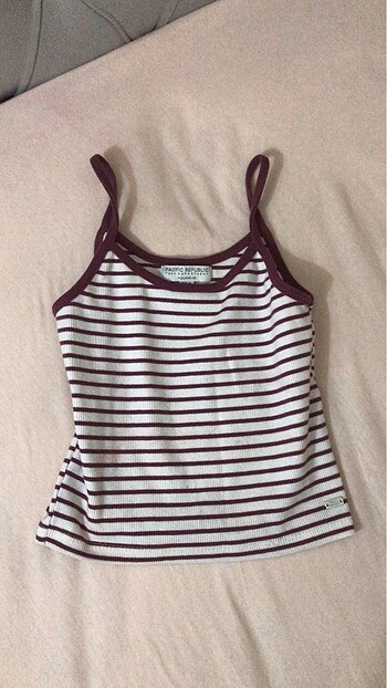 pull and bear cizgili crop