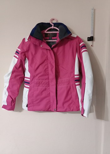 Fermuarlı Pembe Spor Kadın Ceket - Görsel 2