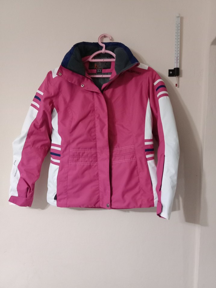 Fermuarlı Pembe Spor Kadın Ceket - Görsel 2