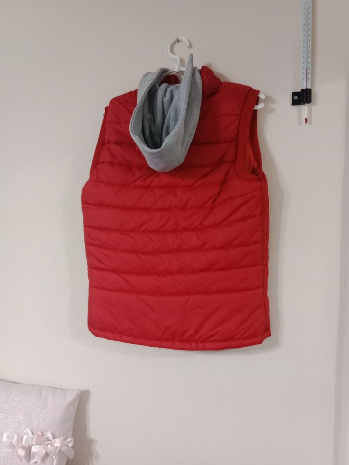 Kırmızı Nike Fermuarlı Erkek Yelek - Görsel 2