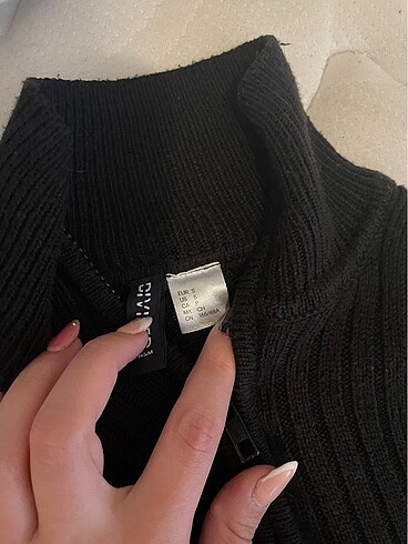 H&M hm fermuarlı kazak