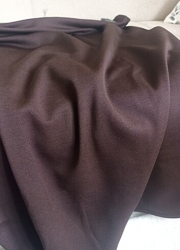 Kahverengi yırtmaçlı etek - Görsel 3