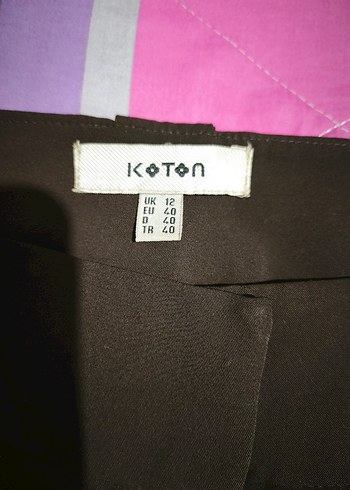 Kadın kahverengi Midi Kumaş Pantolon Fermuarlı - Görsel 5