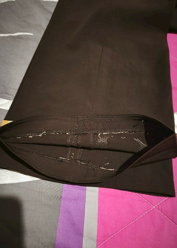 l Beden Kadın kahverengi Midi Kumaş Pantolon Fermuarlı