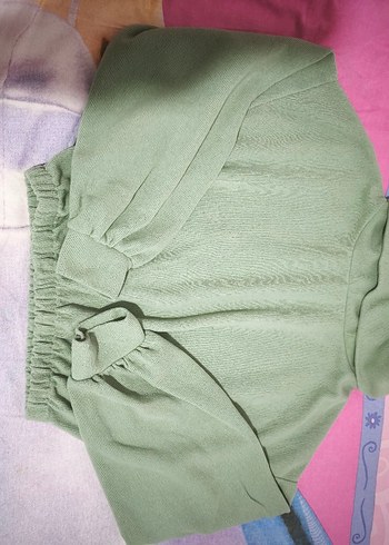 Yeşil Boğazlı Kadın Sweatshirt - Görsel 2