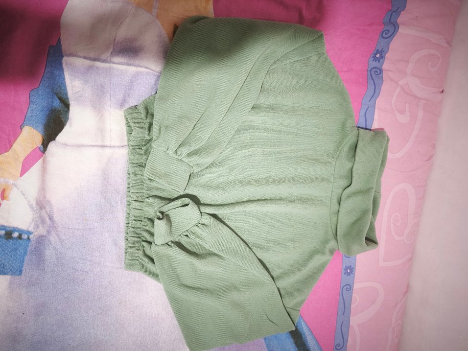 Yeşil Boğazlı Kadın Sweatshirt - Görsel 2