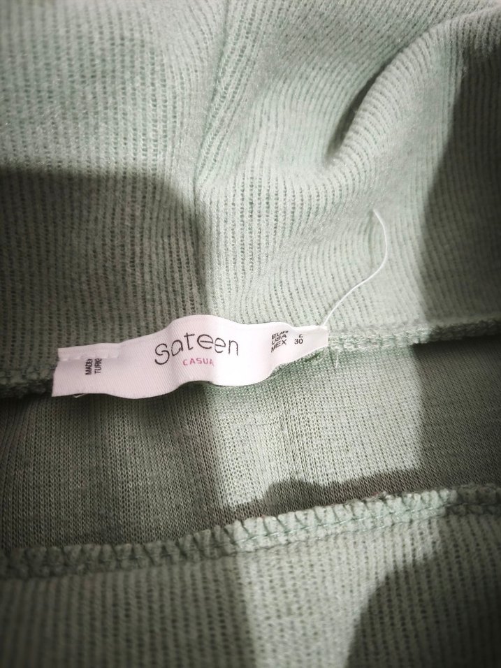 Yeşil Boğazlı Kadın Sweatshirt - Görsel 5