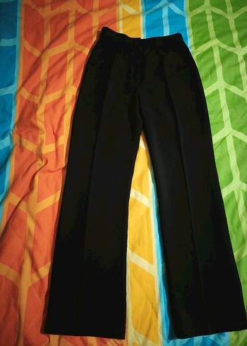 Kadın Siyah Kumaş Pantolon - Görsel 2