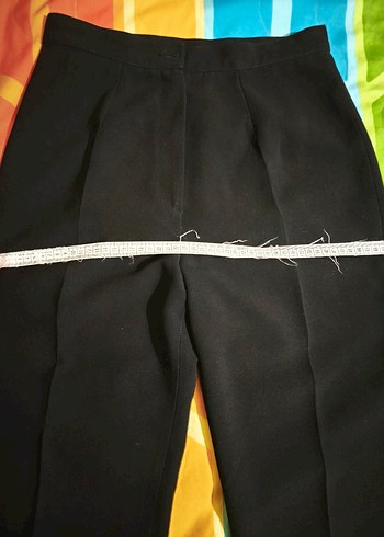 Kadın Siyah Kumaş Pantolon - Görsel 4