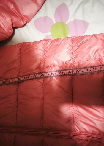 Pembe açık tonda Fermuarlı çocuk Kışlık Mont - Görsel 4