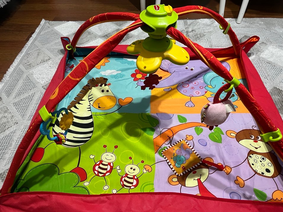 Sesli müzikli Renkli Bebek Oyun Matı - Görsel 3