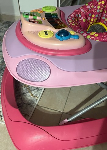 Renkli Pembe Bebek Yürüteci - Görsel 2