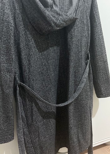 Gri Uzun Kesim hırka - Görsel 3