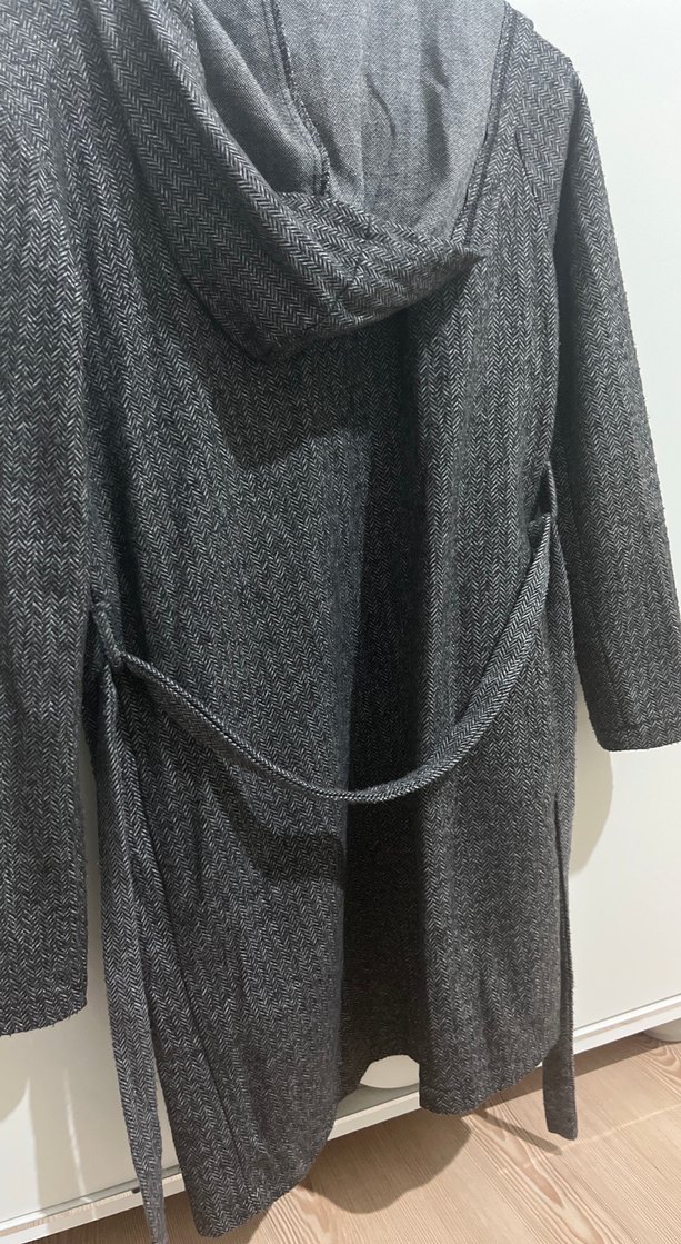 Gri Uzun Kesim hırka - Görsel 3