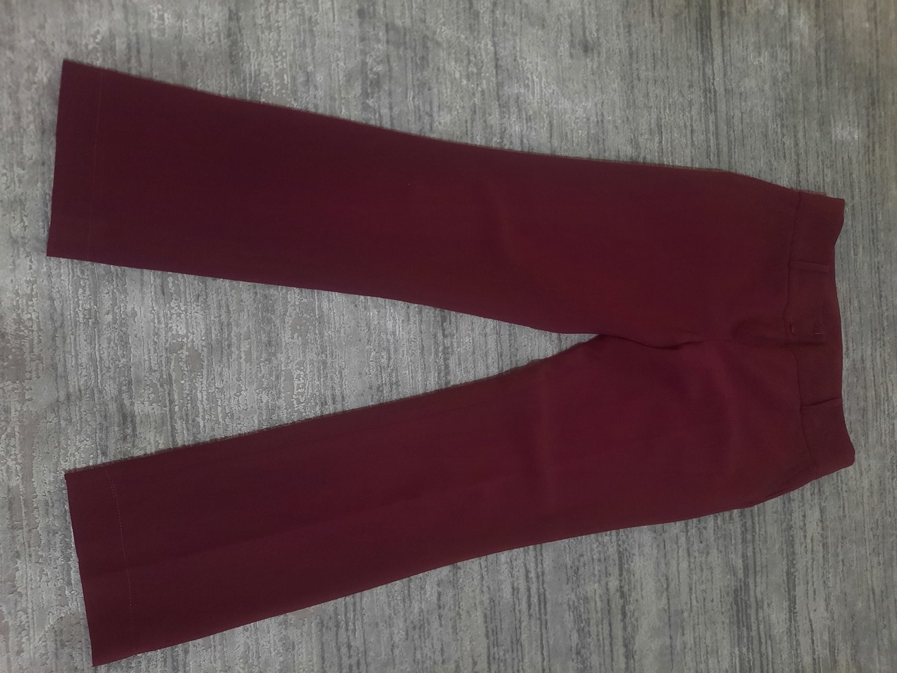 Bordo Kadın Kumaş Pantolon - Görsel 2