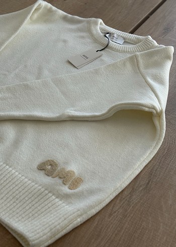 Beyaz Pamuklu erkek Kazak - Görsel 2