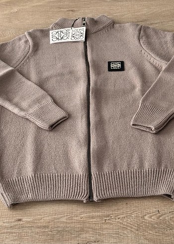 Gri Erkek Çocuk Triko Sweatshirt - Görsel 2