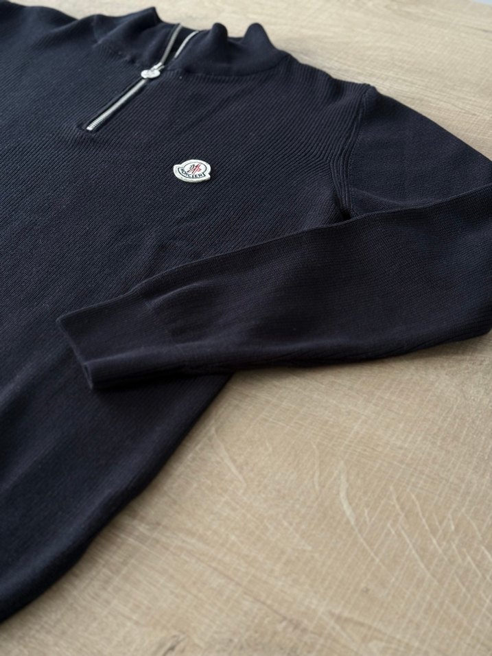 Moncler Siyah Erkek Triko Sweatshirt - Görsel 3