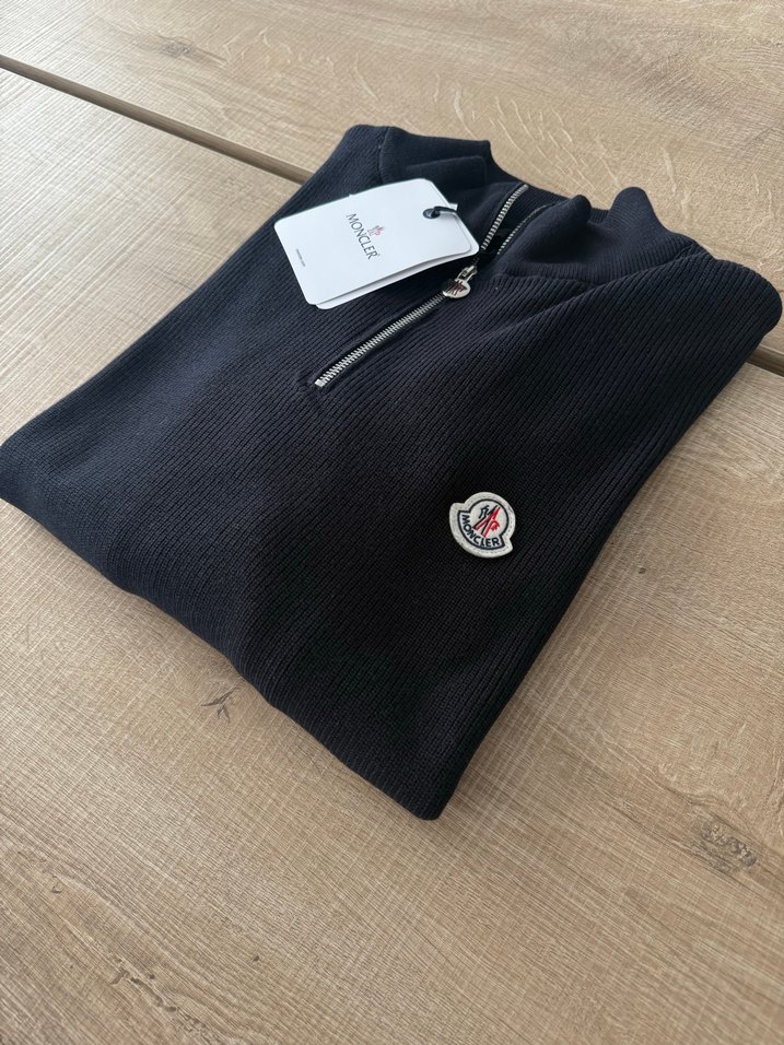Moncler Siyah Erkek Triko Sweatshirt - Görsel 4