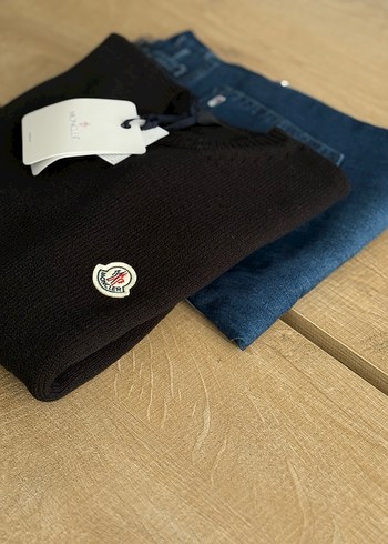 Moncler Siyah Triko Erkek Kazak - Görsel 2