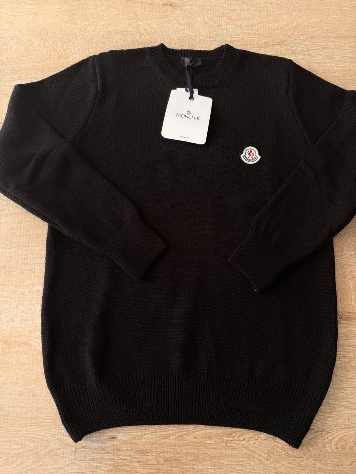 Moncler Siyah Triko Erkek Kazak - Görsel 4