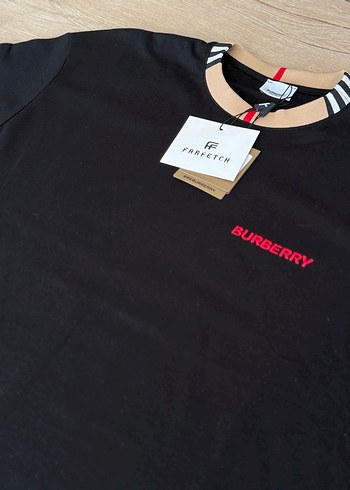 Burberry Siyah Baskılı Erkek Tişört - Görsel 4