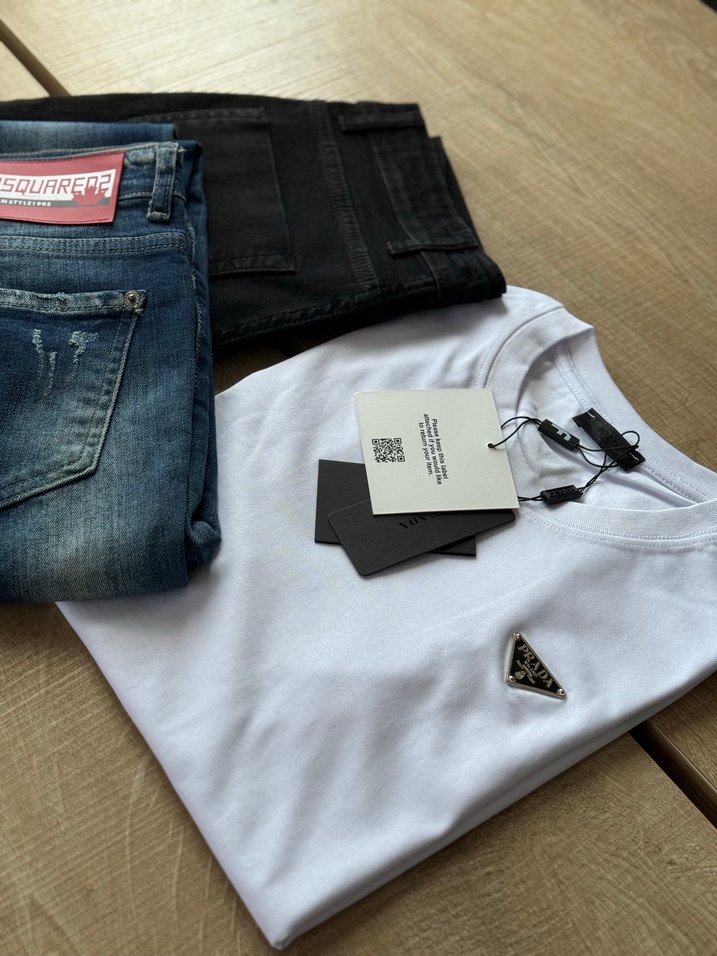 Beyaz Erkek Kısa Kollu Tişört - Görsel 3