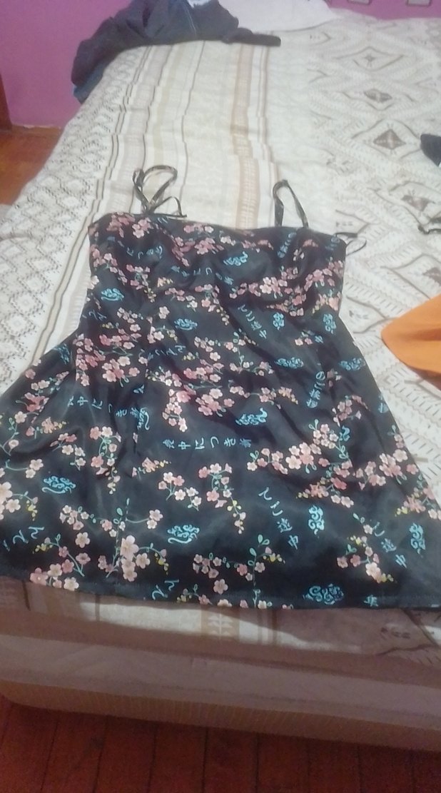 Çizgili, Pilili Midi Elbise - Görsel 2