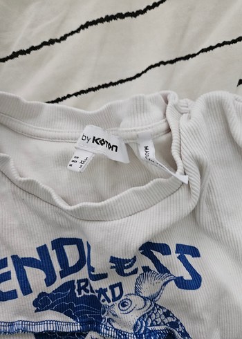 Koton Beyaz Kısa Kollu Tişört - Görsel 4