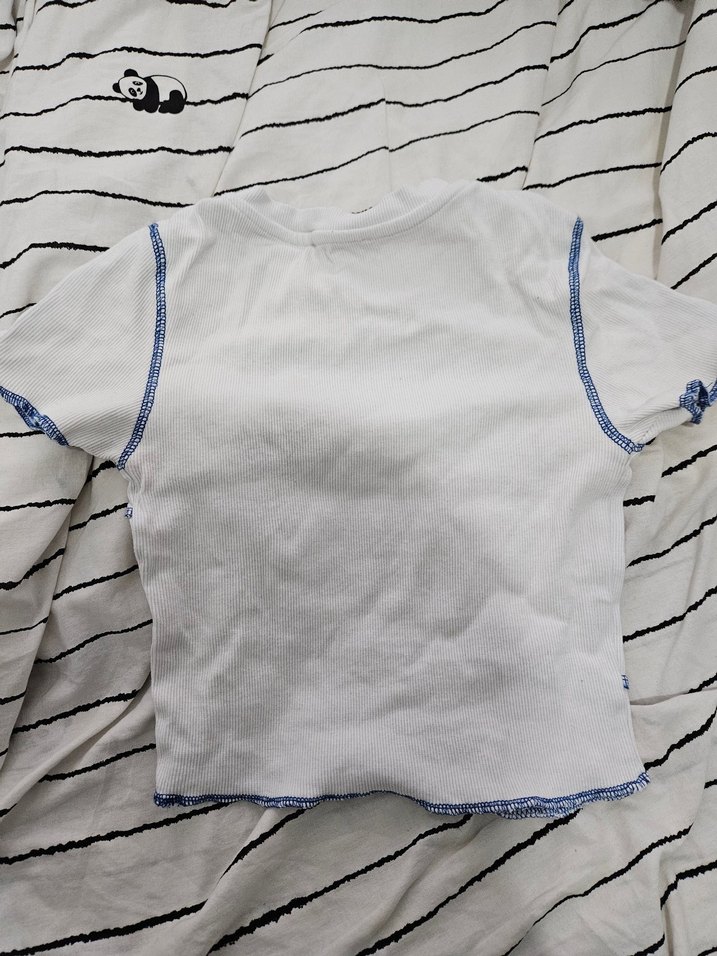 Koton Beyaz Kısa Kollu Tişört - Görsel 3