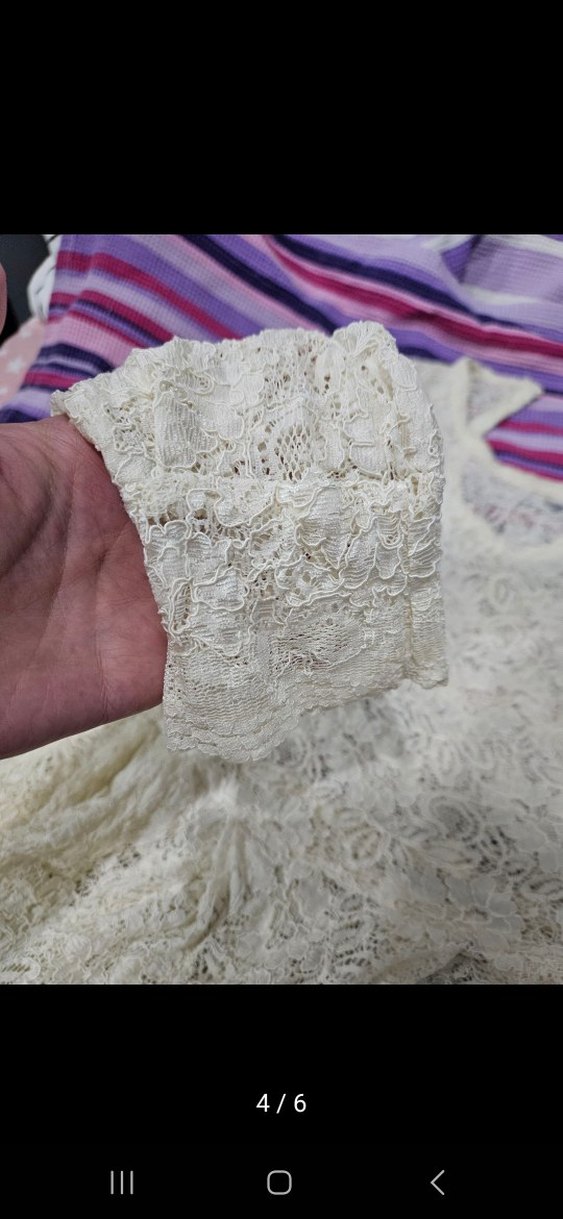 Dantel Bej Kadın Bluz - Görsel 4