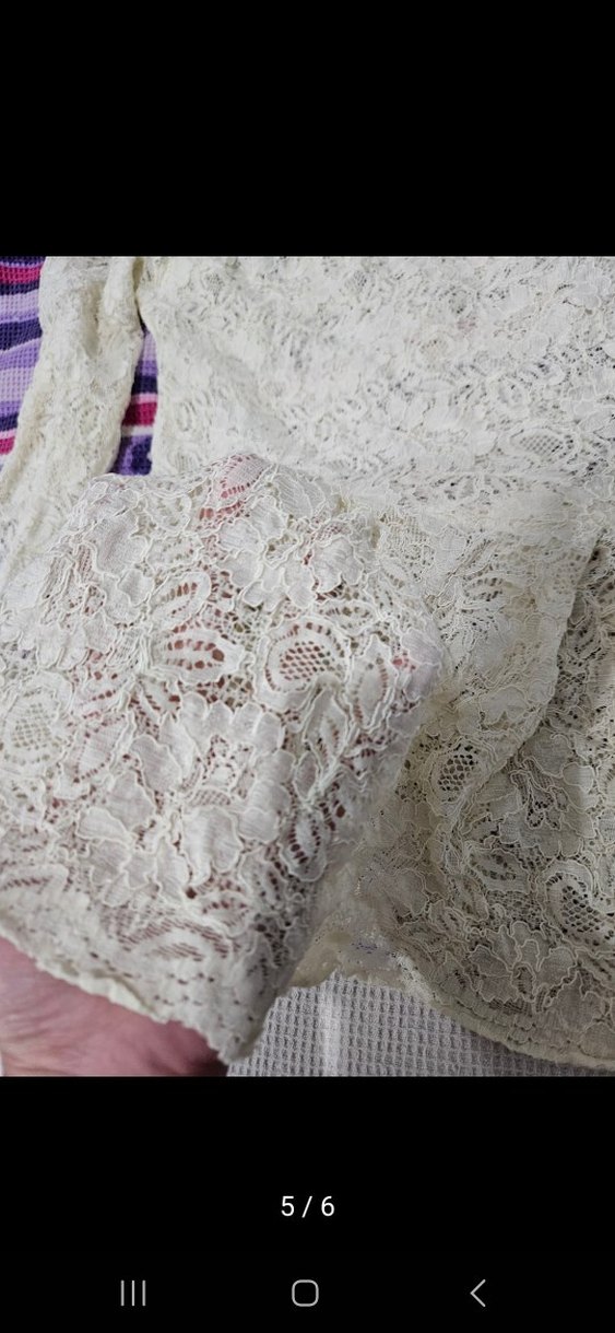 Dantel Bej Kadın Bluz - Görsel 3