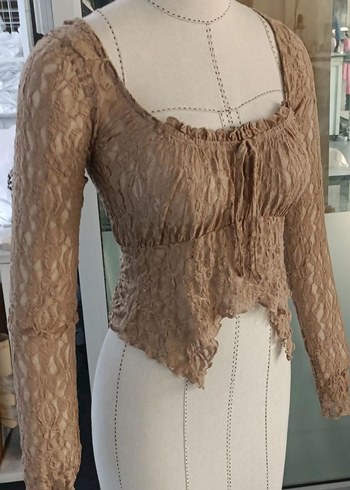 Dantelli Bohem Vintage Bluz - Görsel 4