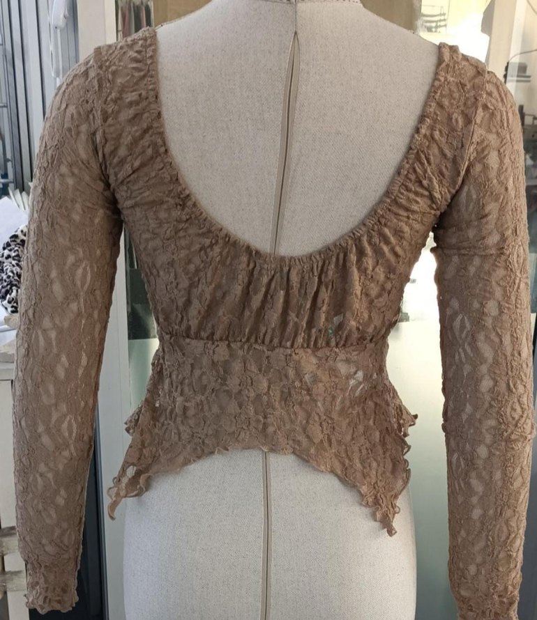 Dantelli Bohem Vintage Bluz - Görsel 3