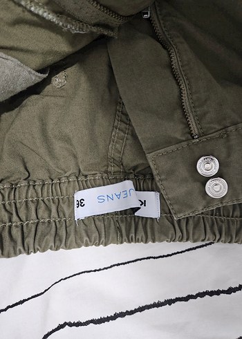 Koton Yeşil Kargo Pantolon - Görsel 4