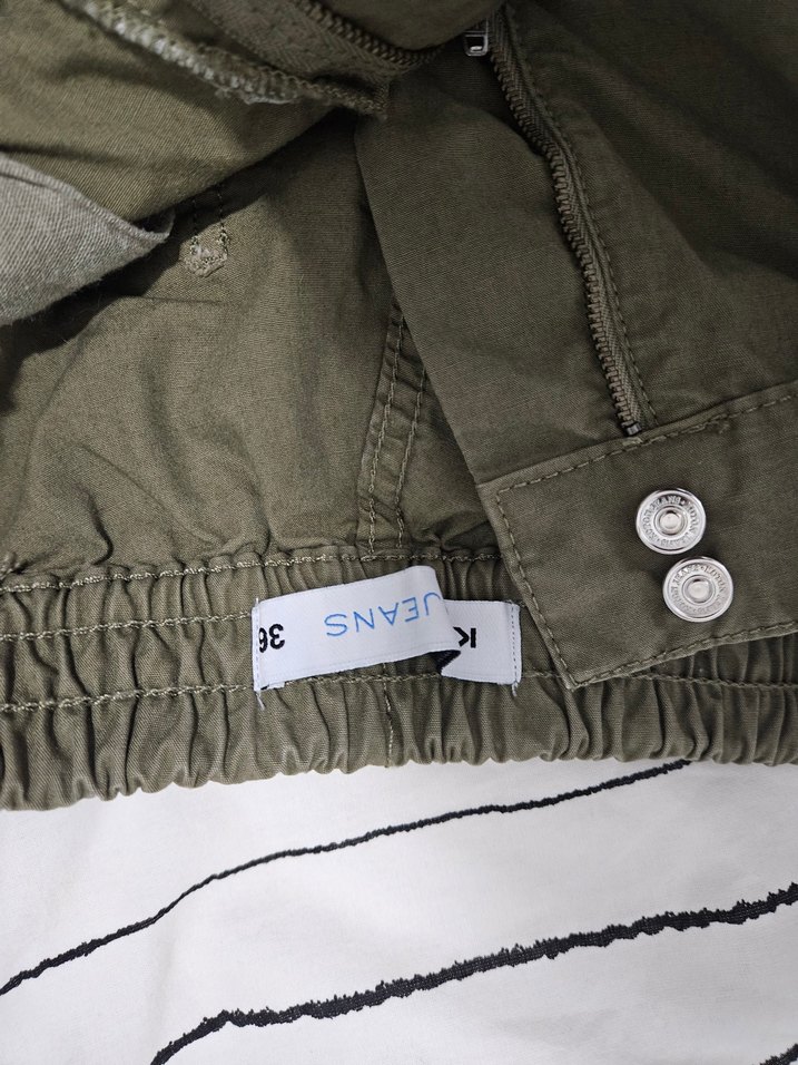 Koton Yeşil Kargo Pantolon - Görsel 4