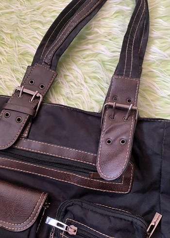 Vintage Kahverengi Çanta - Görsel 4