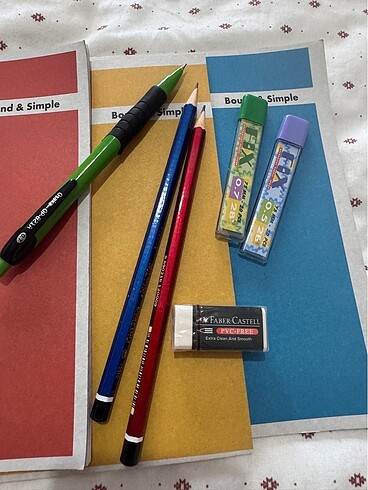 Defter kalem silgi uç boy