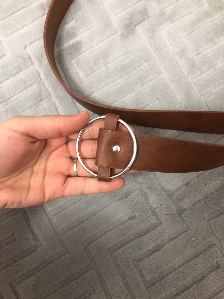 Lcw Deri Kahverengi Kadın Kemer - Görsel 3