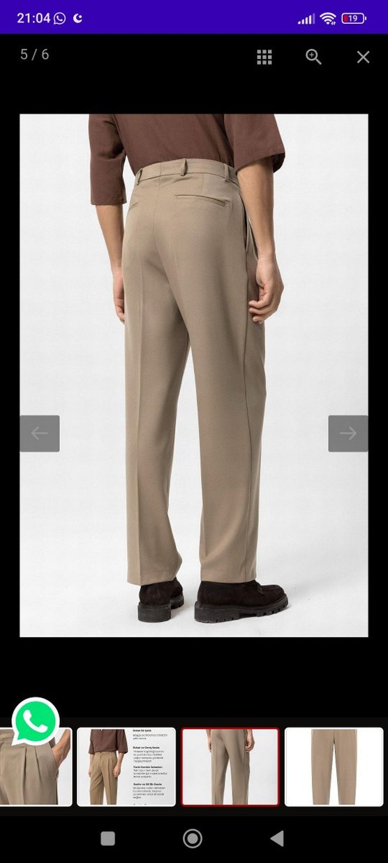 Kahve pantolon - Görsel 4